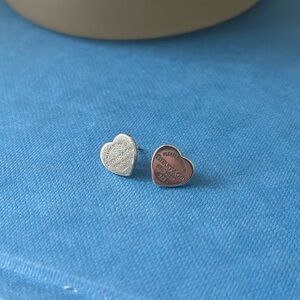 Tiffany and co silver heart earrings FIRM PRICE
